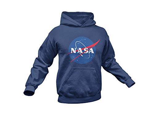 NASA Space Logo Printed Hoodie Sweatshirt- Kangaroo Pocket Unisex Hood –  CityDreamShop