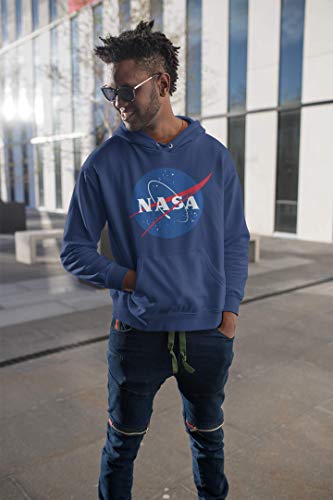 NASA Space Logo Printed Hoodie Sweatshirt- Kangaroo Pocket Unisex Hood –  CityDreamShop