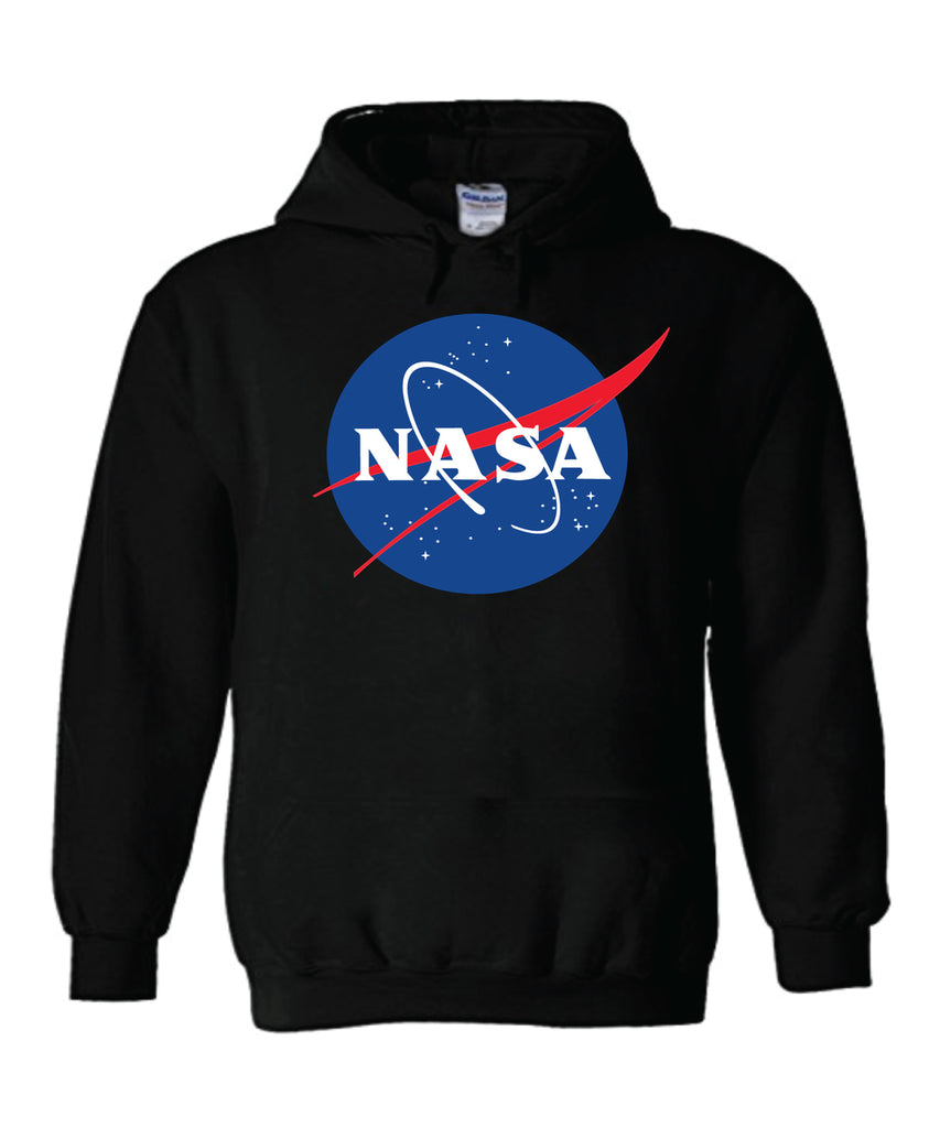 Nasa National Space Administration Logo Black Unisex Hooded Sweatshirt ...