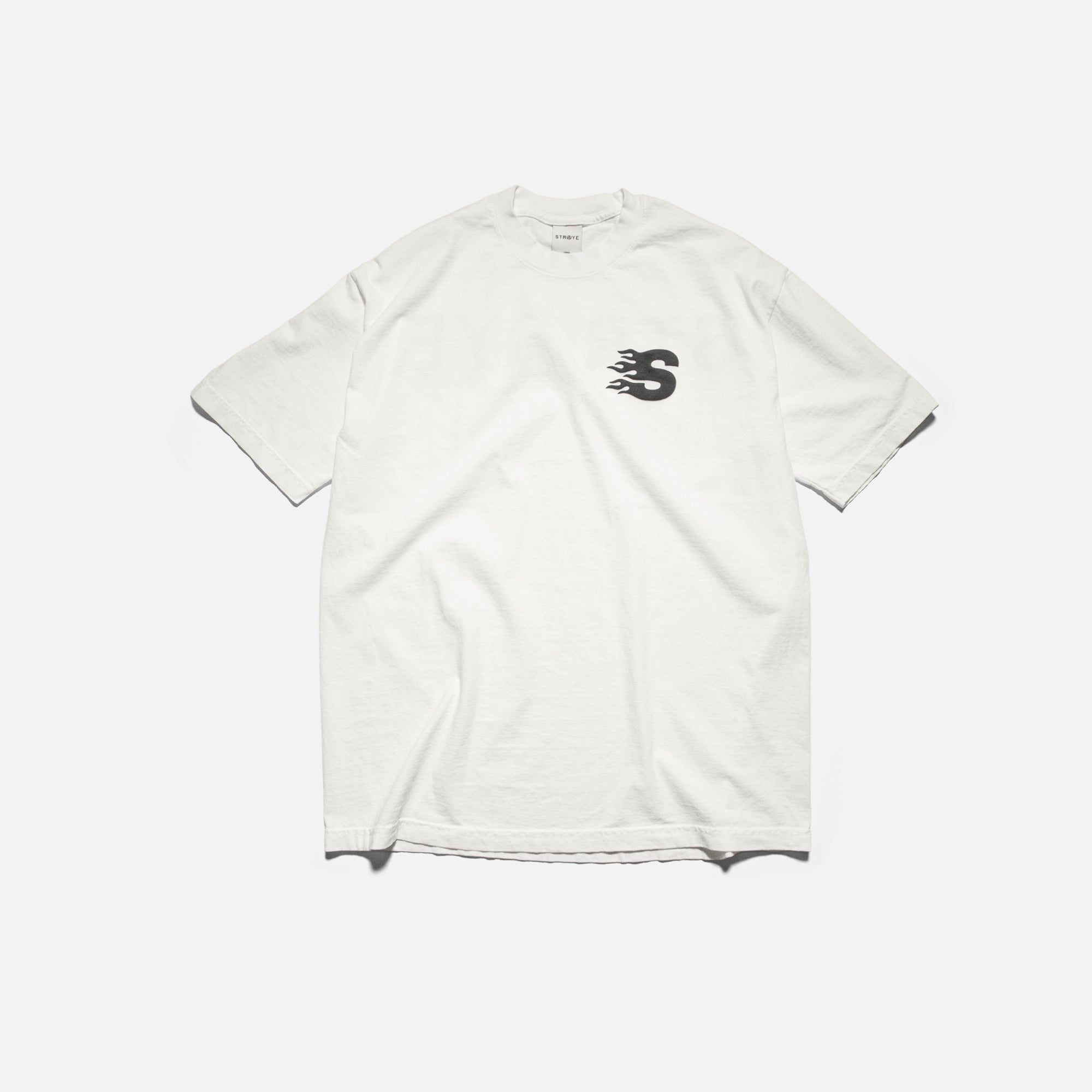 ONE VINTAGE SHORT-SLEEVE | - WHITE STRAYE T-SHIRT BLAZE