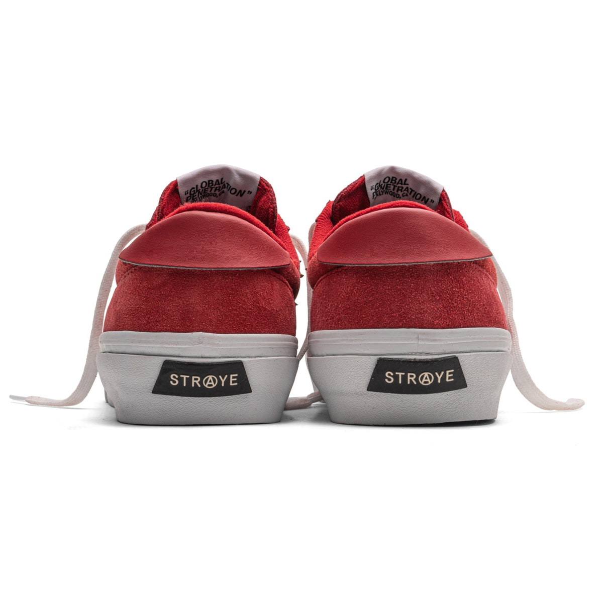STRAYE LOGAN | RED FLAME Suede Low Top Shoes