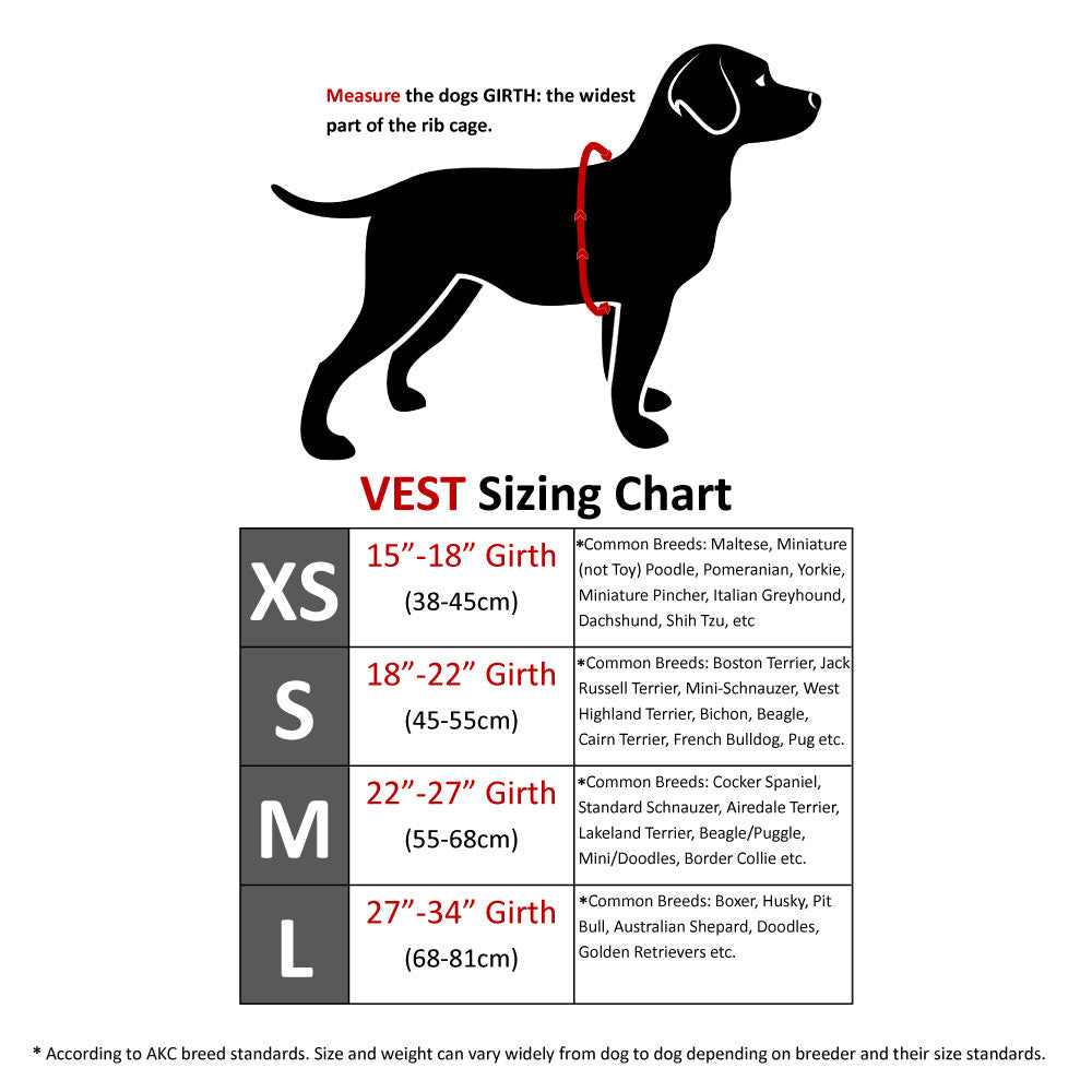 Medium Sized Dog Breeds Chart