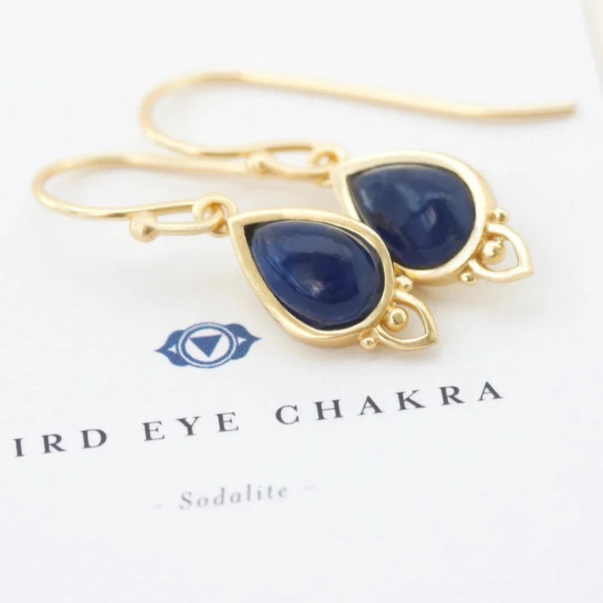 Third Eye Chakra Silver Dangle Earrings | Earrings | Fine Jewellery