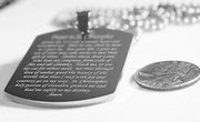 ST. CHRISTOPHER TRAVELERS  PRAYER STAINLESS STEEL NECKLACE TAG THICK HEAVY - Samstagsandmore