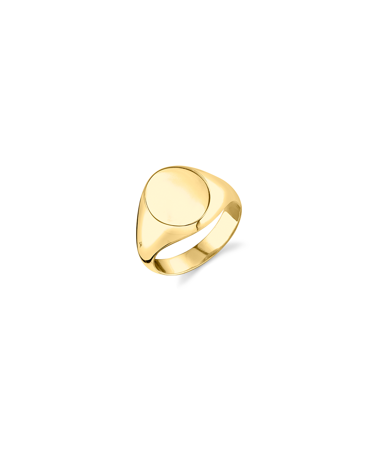 Gabriela Artigas Large Disc Signet Ring in Yellow Gold Plated