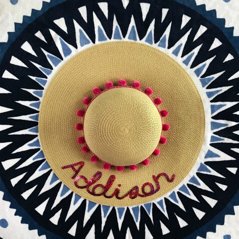 Girl's Custom Sun Hat