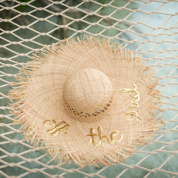 Custom Tulum Fringe Floppy Sun Hat