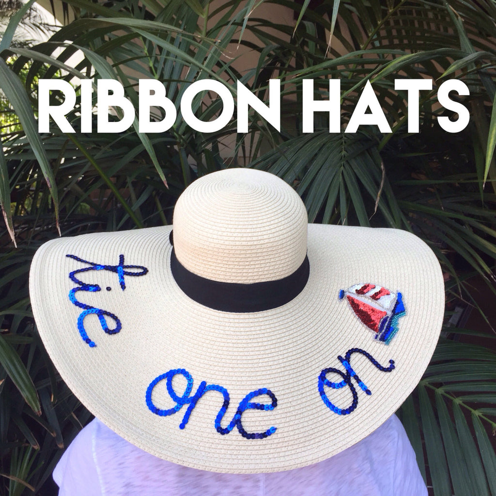 Custom Ribbon Floppy Sun Hat