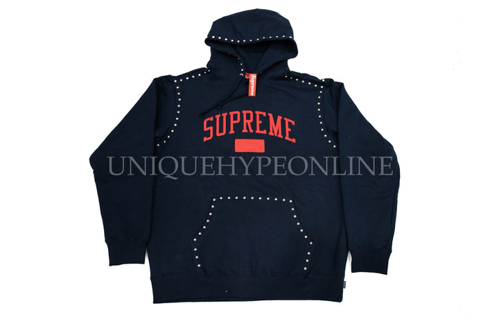 supreme studded hooded