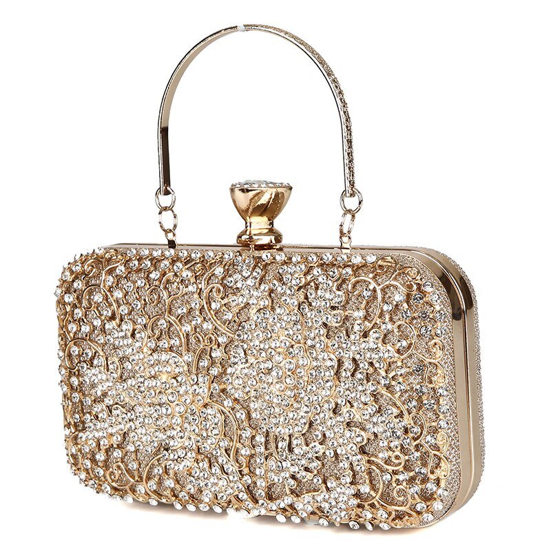 Evening Bag - Full Rhinestone, Pure Color, Shiny, Order Now – Luxy Moon