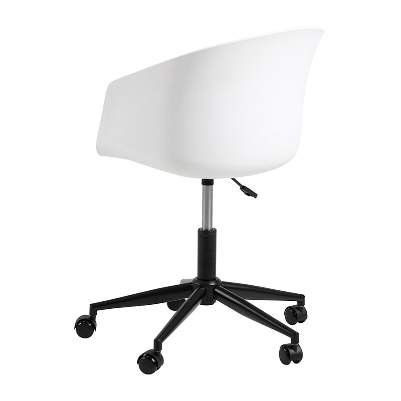 white office chair plastic