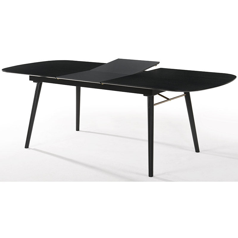 Rania 180cm 230cm Black Grey Extendable Dining Table Dining Room Furniture Dining Tables Extendable Modern Furniture