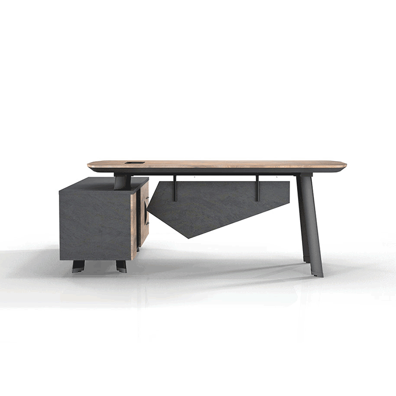 ARTO Executive Office Desk with Reversible Return   - Warm O–  Modern Furniture