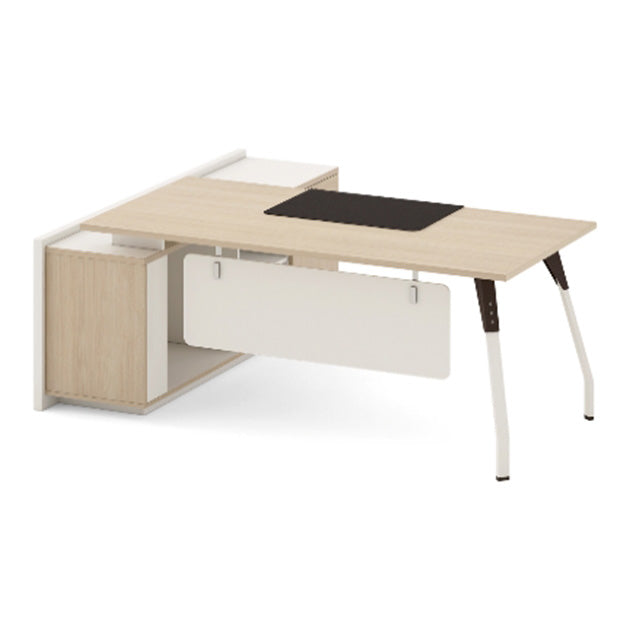 Nestor Executive Office Desk With Right Return 180cm Ivory