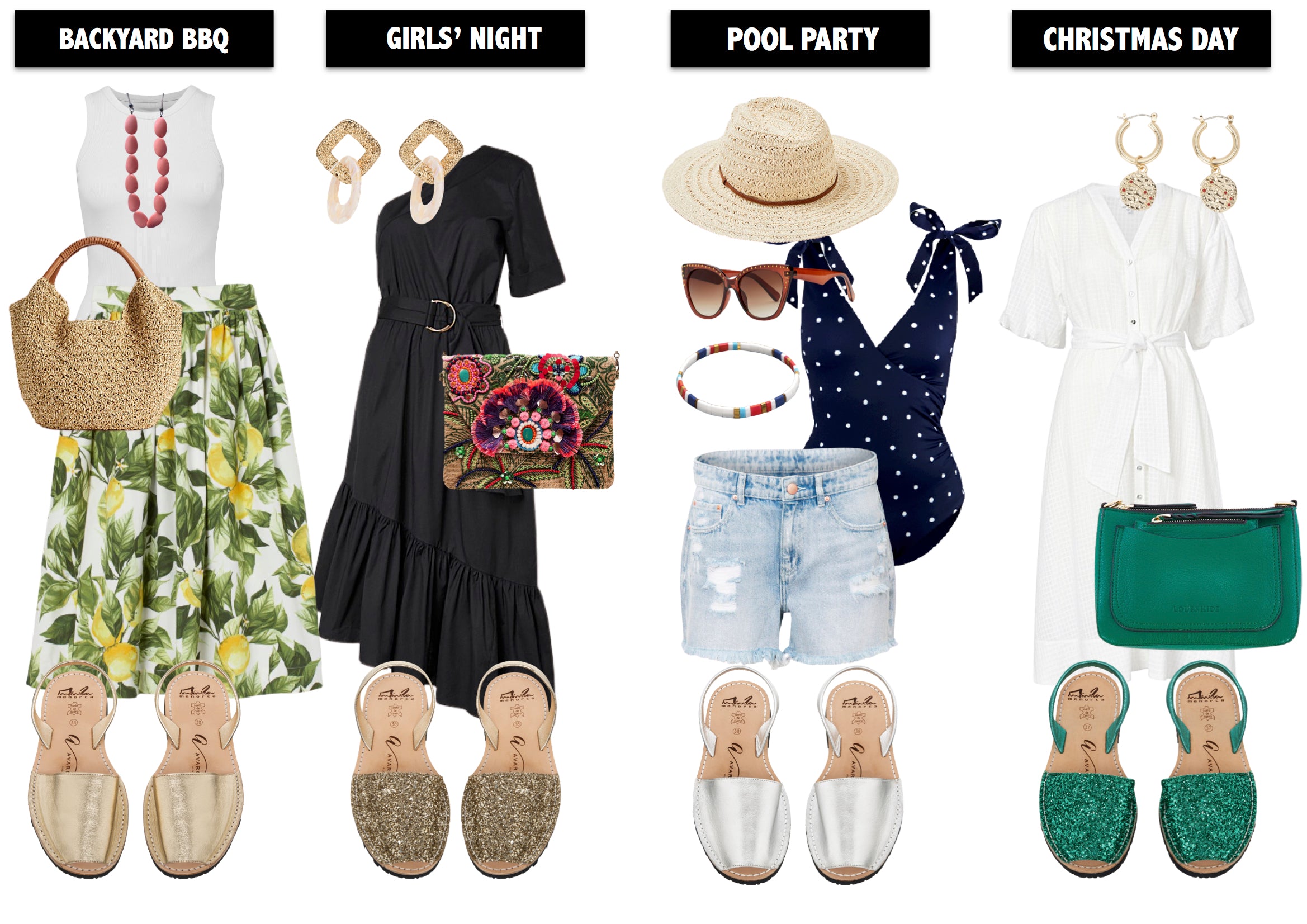 Four outfits perfect for summer parties