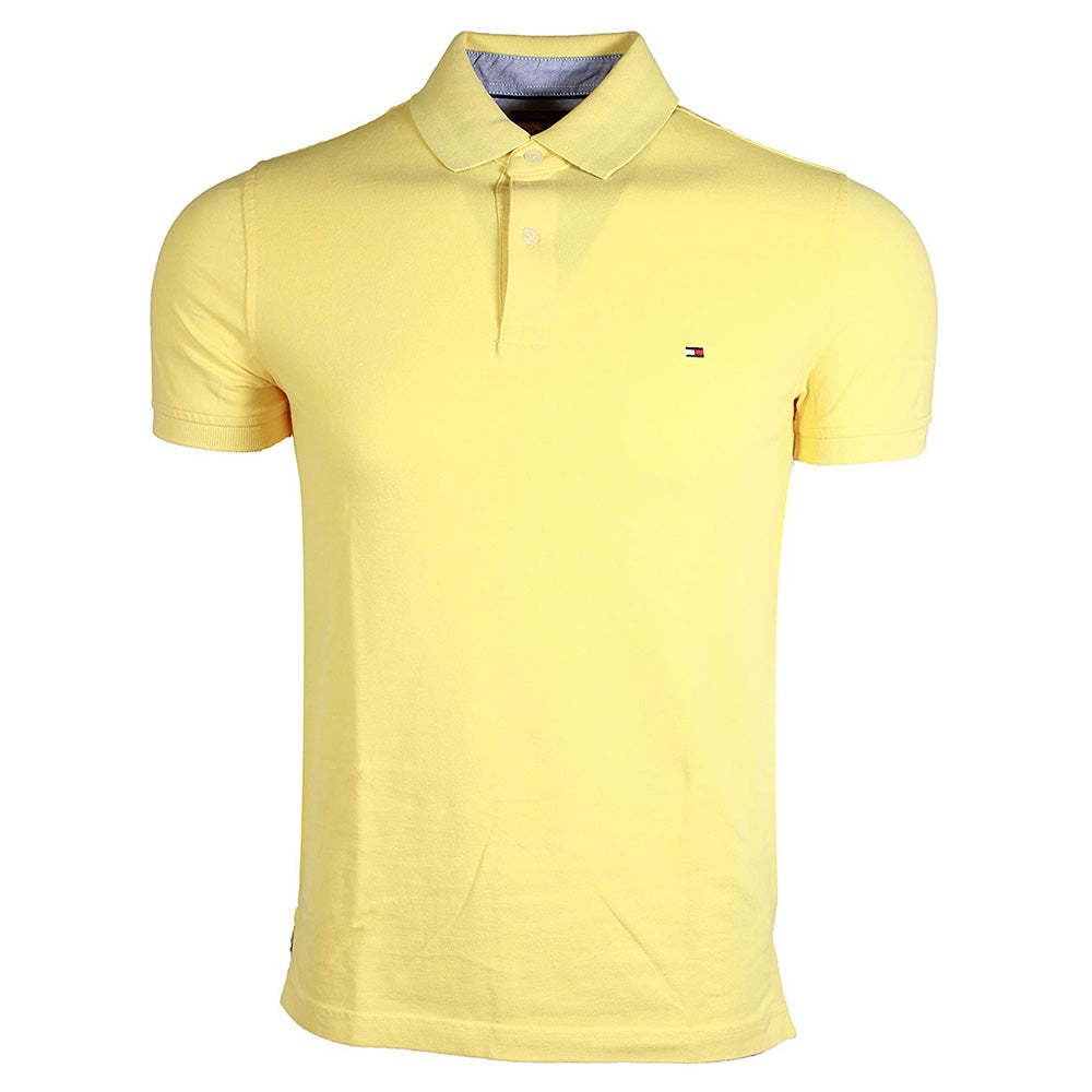 Slim Fit Polo Shirt Pale Yellow 