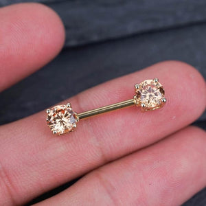 diamond nipple piercing rings