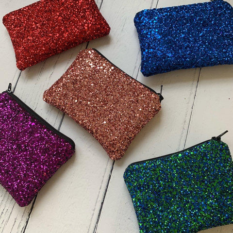 Glitter coin purses