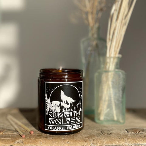 Eco friendly candle by Run with Wolves