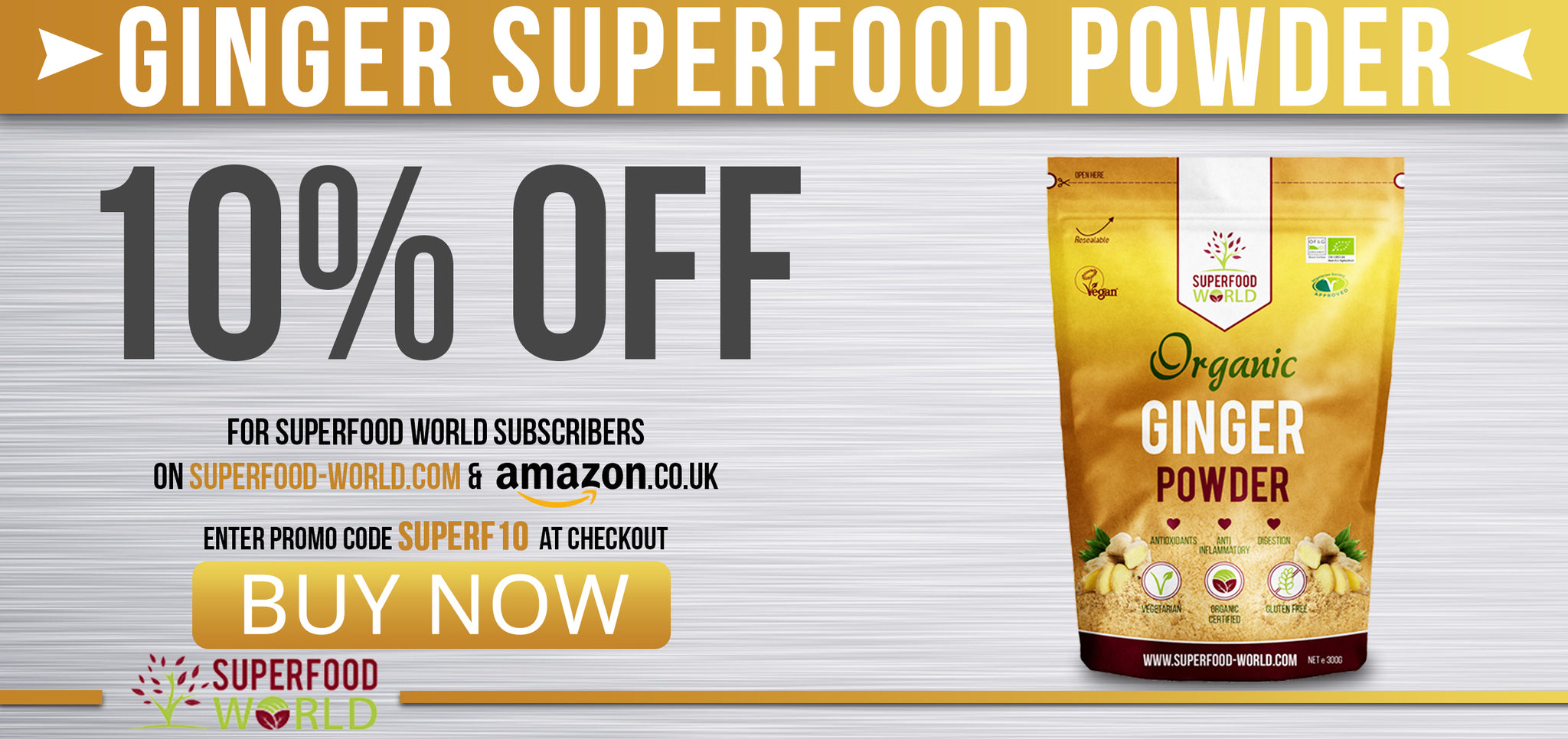 Buy Ginger Powder from Superfood World Today!