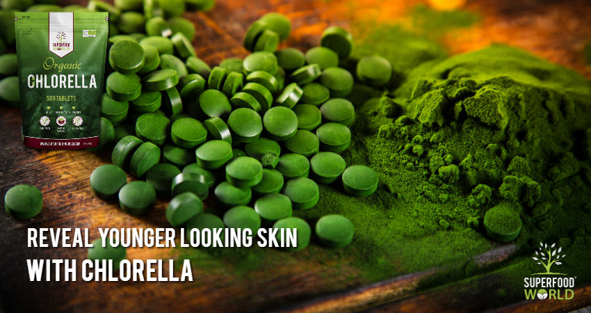 Reveal younger looking skin with chlorella from Superfood World