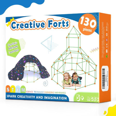 Creative Fort Building Kit with 130 pcs