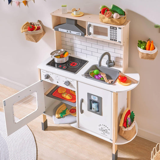 Today I want to share some Montessori kitchens and snack areas from homes  around the world. I w…