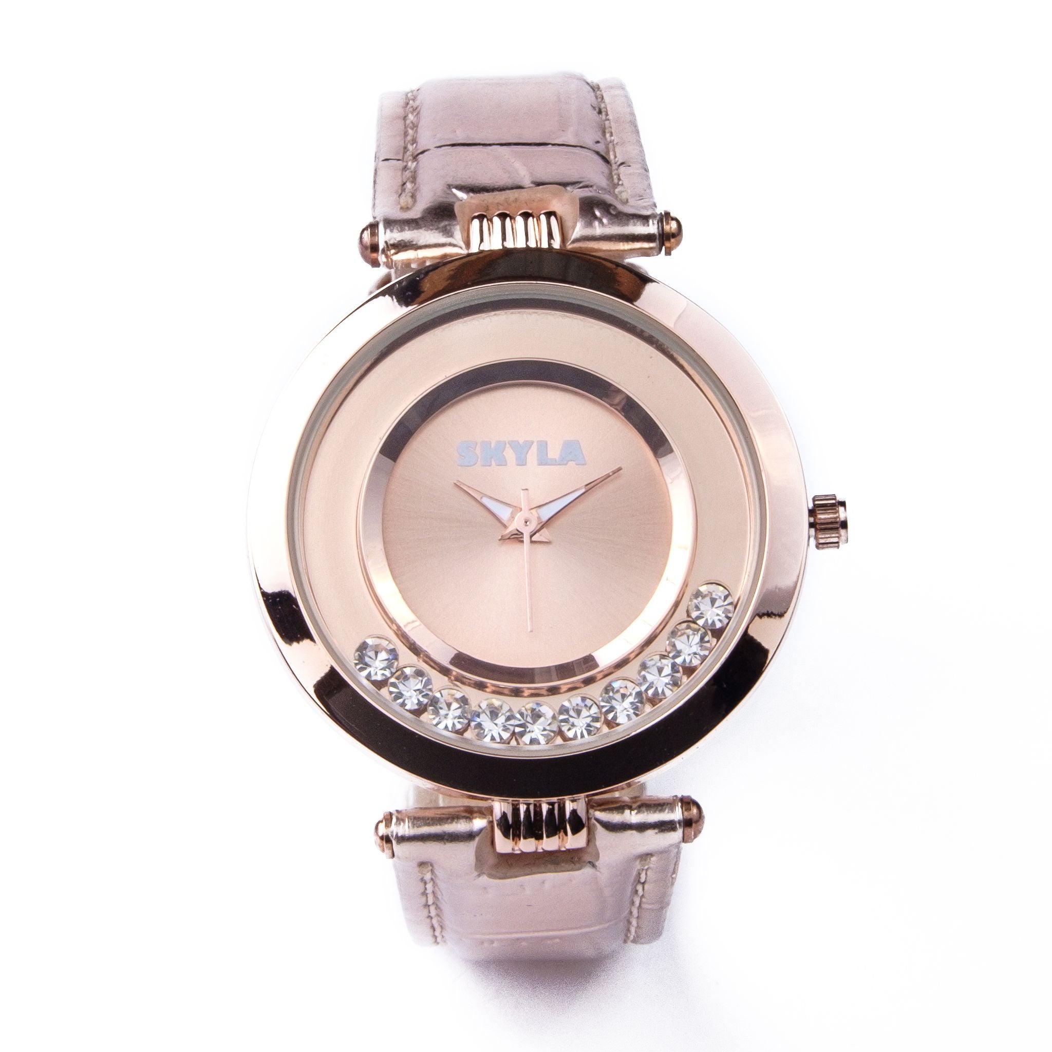 gold diamante watch