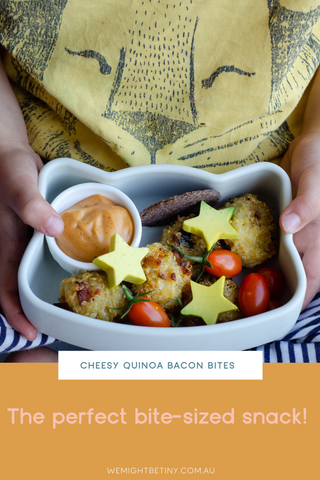 Cheesy Quinoa Bacon Bites