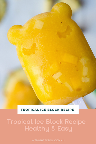 Healthy home made icy pole - tropical delight