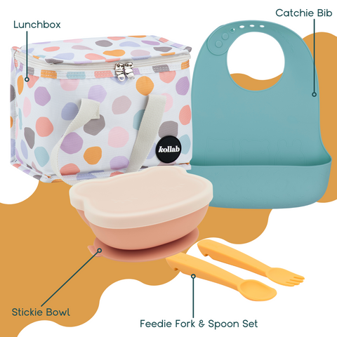 Kollab x We Might Be Tiny Baby Lunchbox Set
