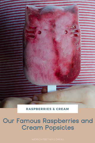 Raspberries and Cream Popsicles