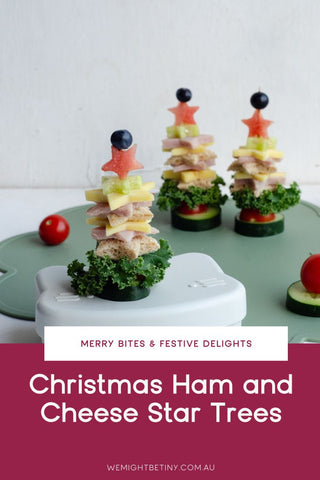 Christmas Ham and Cheese Star Trees