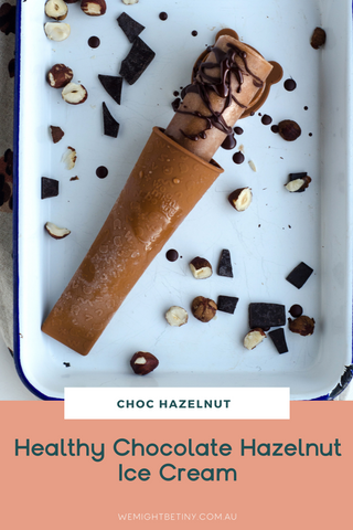 healthy chocolate hazelnut ice cream