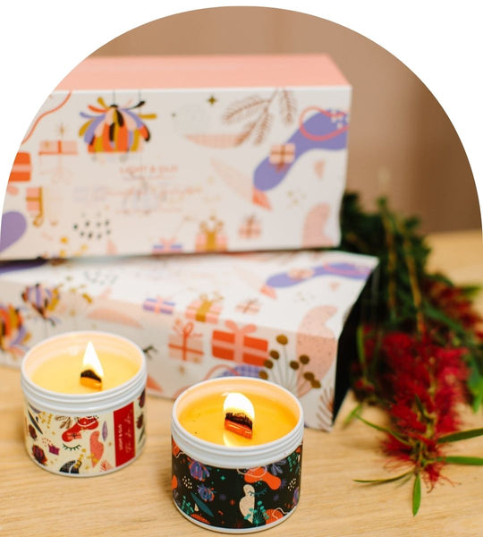 Light & Go Designs – Wood Wick Soy Candle