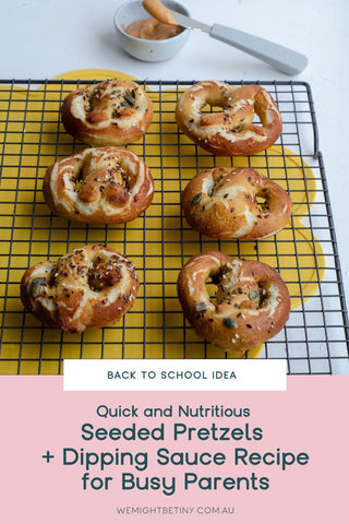 Seeded Pretzels and Dipping Sauce Recipe