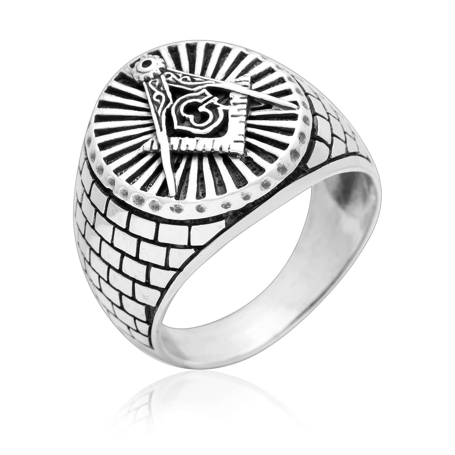 Sterling Silver Tetragrammaton Seal of Solomon Ring - SilverMania925