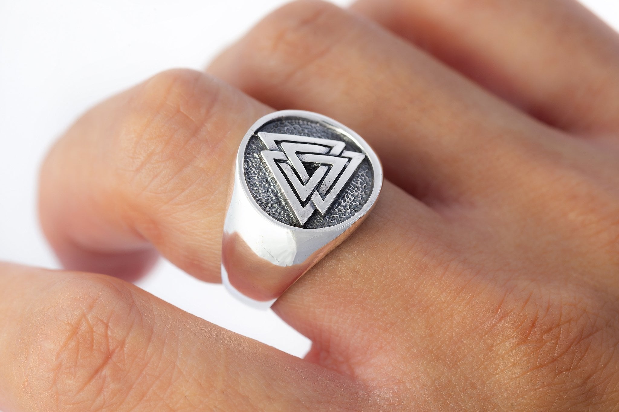 valknut ring silver