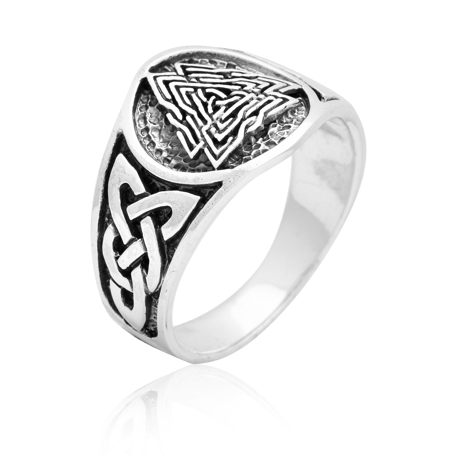 mens valknut ring