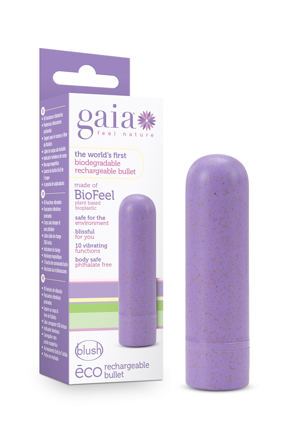 Gaia Eco Biofeel Rechargable Lilac Bullet