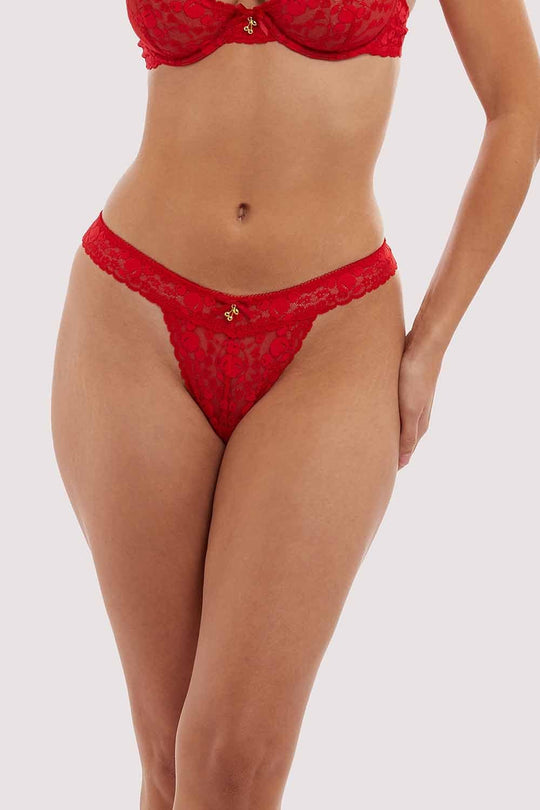 Sheer Chic Brief Flame Red – Playful Promises USA