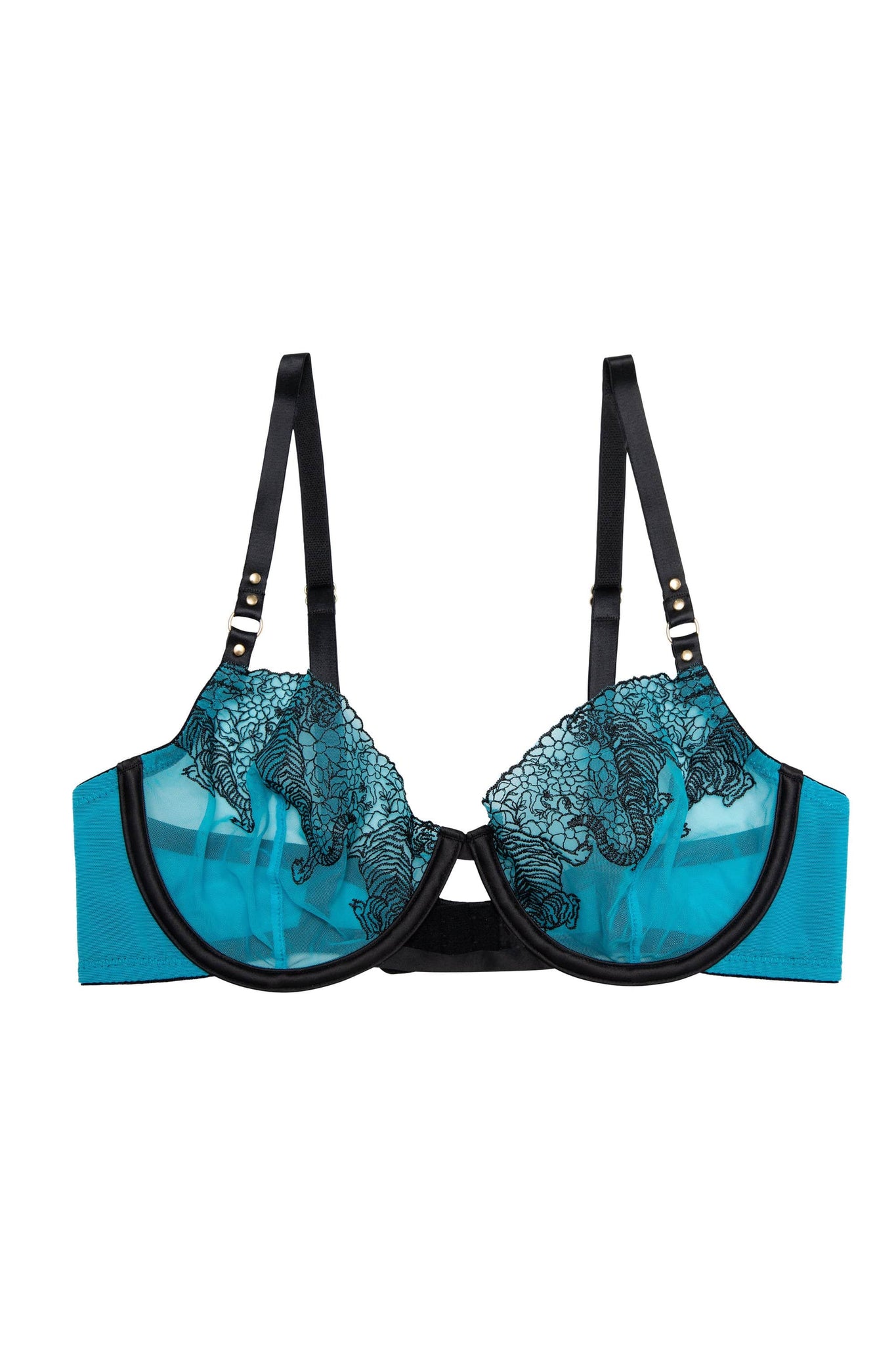 Playful Promises Tiger Blue Bra - Playful Promises USA