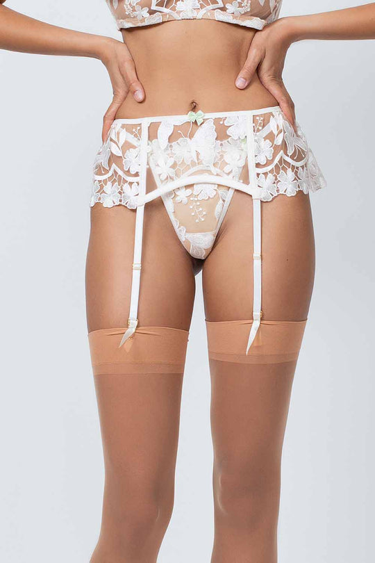 Voodoo Undercover Lace Suspender Belt - Bargain Stockings