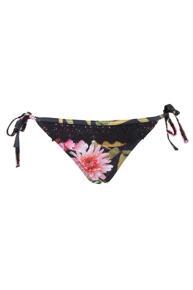 Peek & Beau Floral Print & Crochet Tie Side Brief – Playful Promises USA