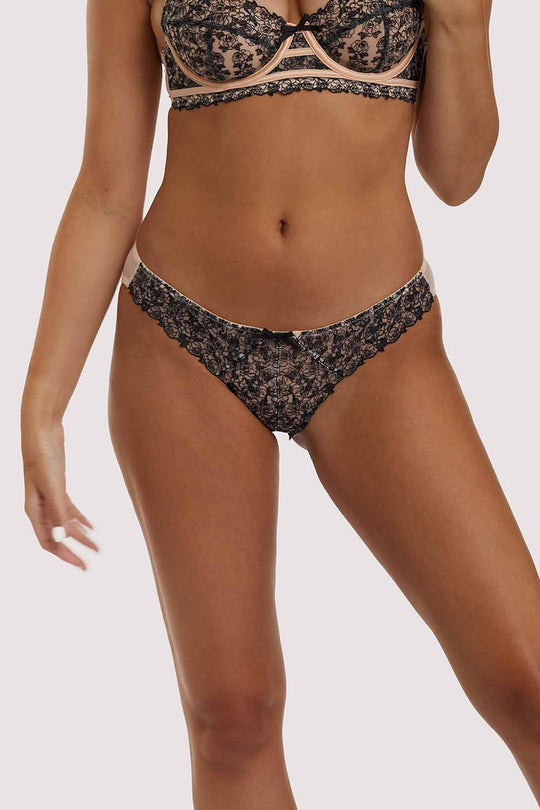 Wolf & Whistle Jenna Leopard Mesh Brief Seconds – Playful Promises USA