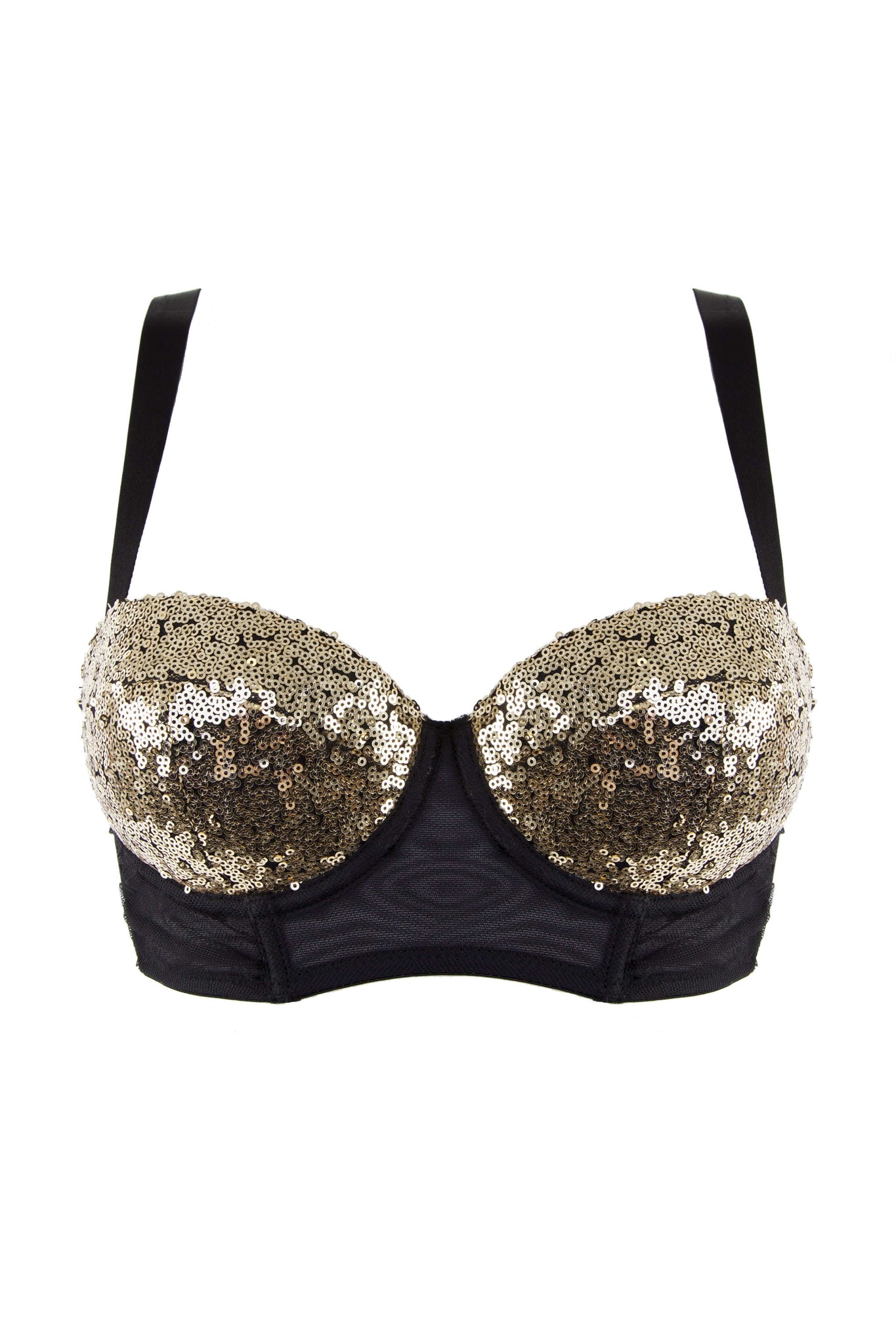 sequin bra