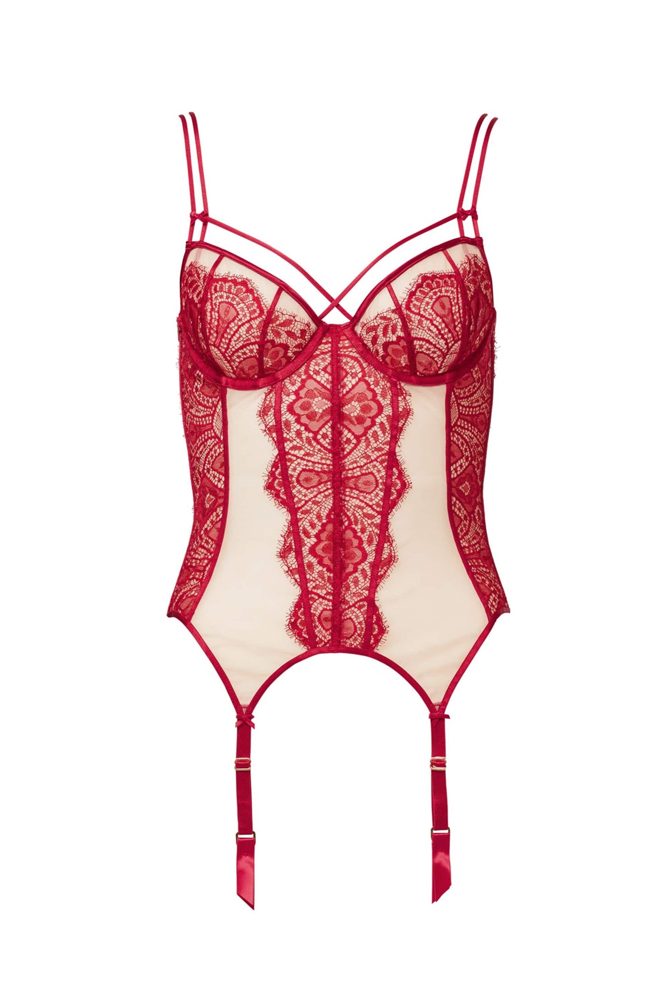 Playful Promises | Dita Von Teese Red Maestra Corsolette | Red Lingerie ...