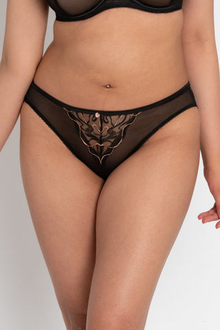 Scantilly Fascinate Plunge Basque Black – Curvy Kate US