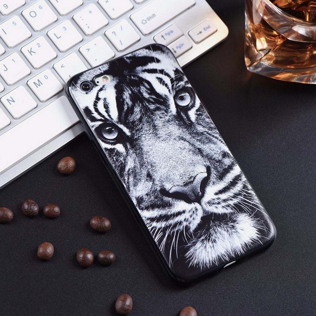 Coque Iphone Tigre Noir - Blanc Sk-39834-1