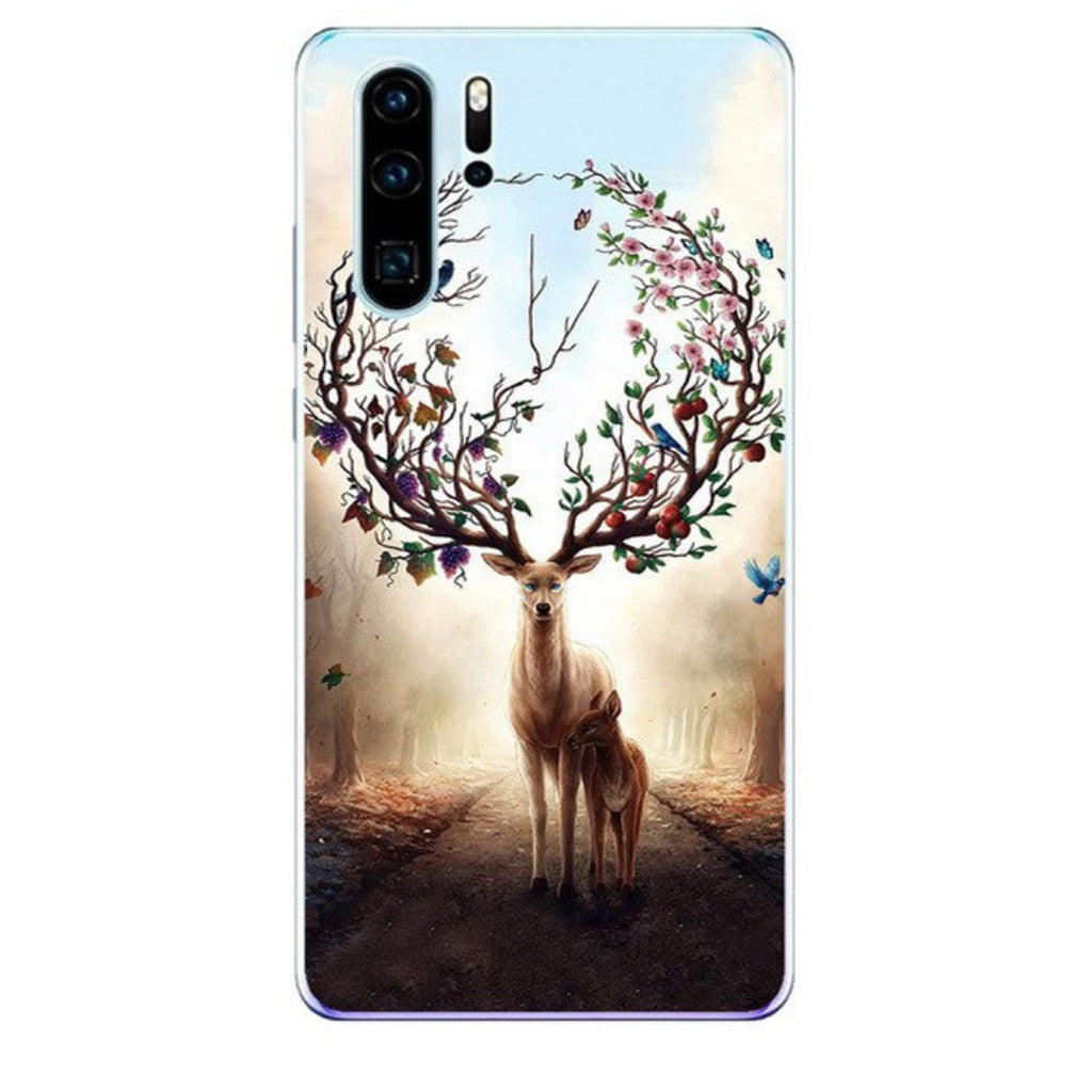 Coque Huawei Cerf Fleuri Sk-70440-0